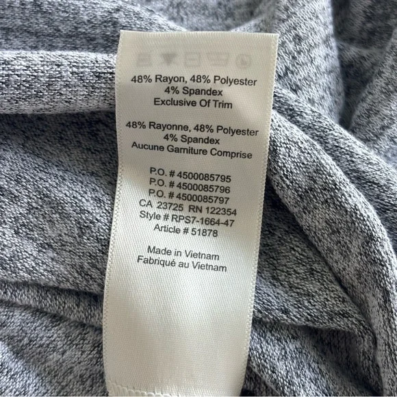 Aritzia Wilfred Free Davina Heather Gray Crew Neck Short Sleeve T Shirt Top S - Picture 7 of 7